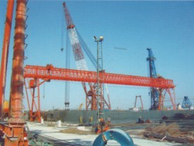 電動葫蘆單梁門式起重機（花架型）